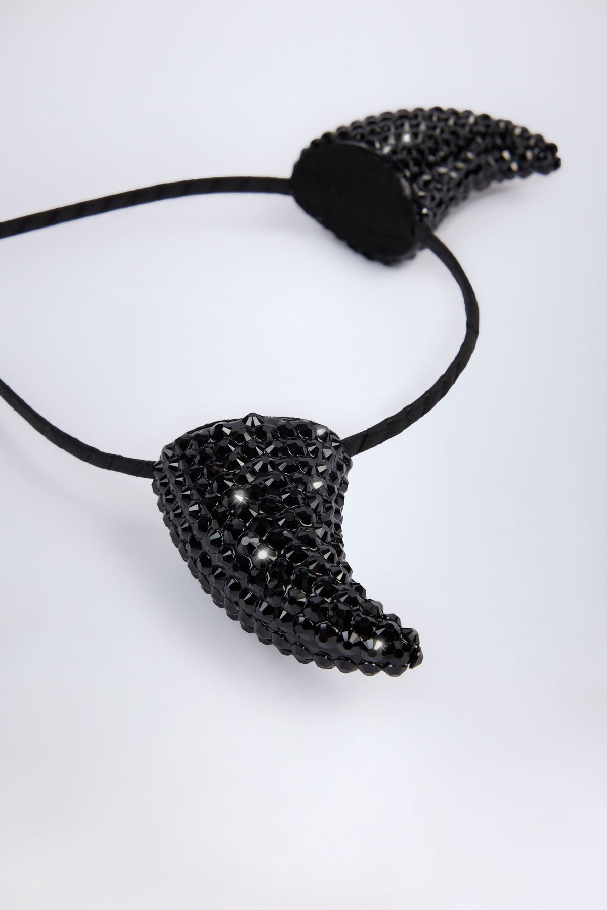 Devil Horns Headband in Black