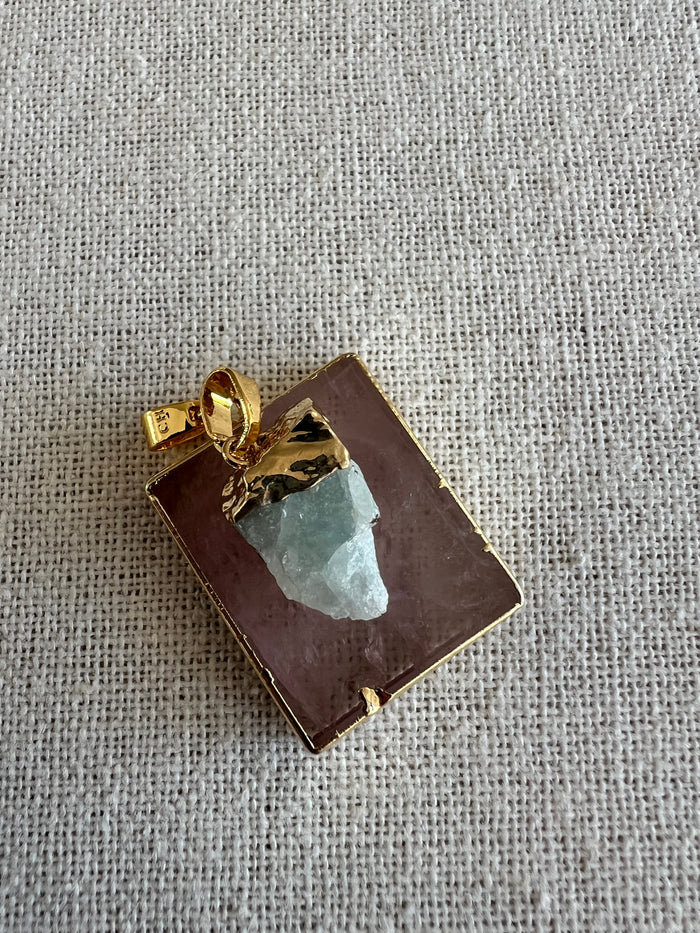 Aquamarine Pendant, Gold