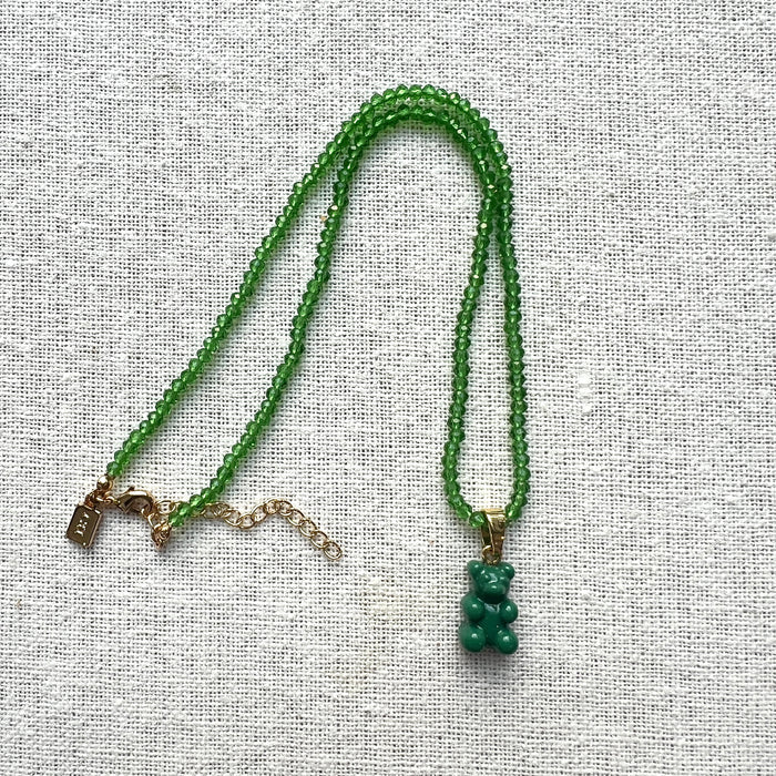 Beaded Bear Necklace