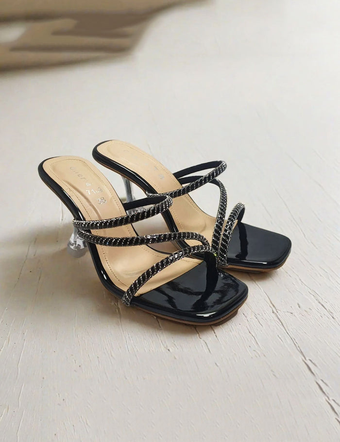 Black Fancy Slippers