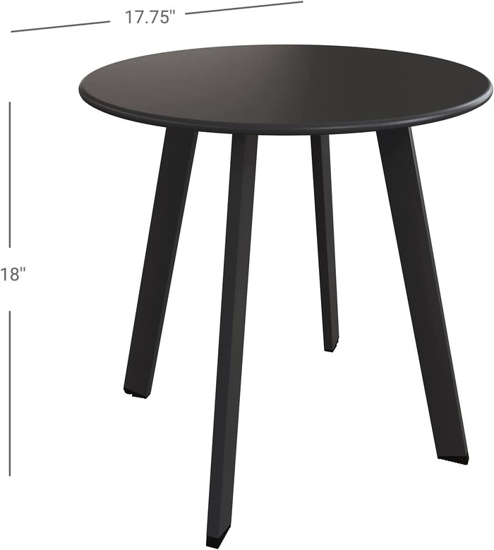 GRAND PATIO Round Steel Patio Coffee Table 2PC Weather Resistant Nesting Tables.