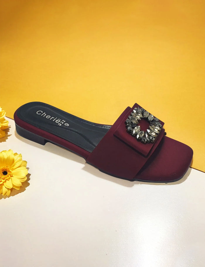 Maroon Casual Slipper