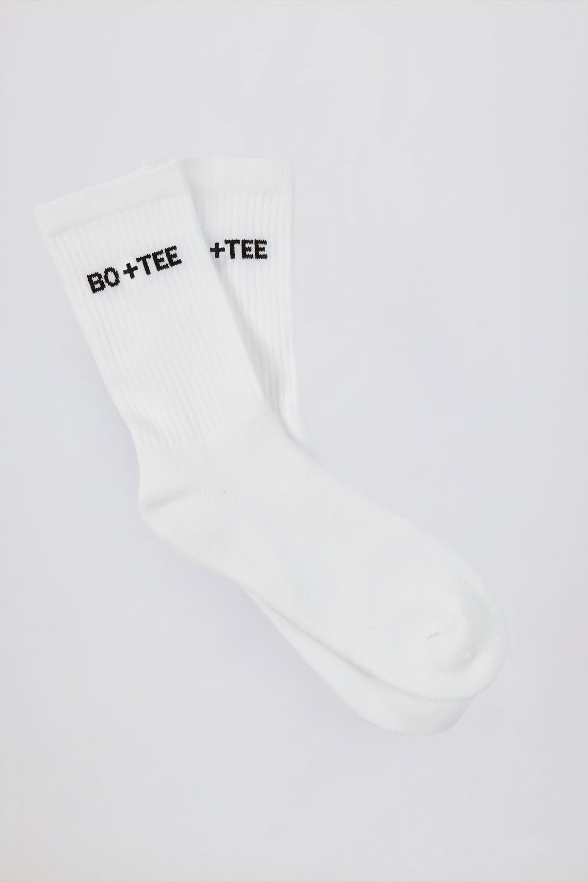 Ribbed Crew Sock Bundle in White