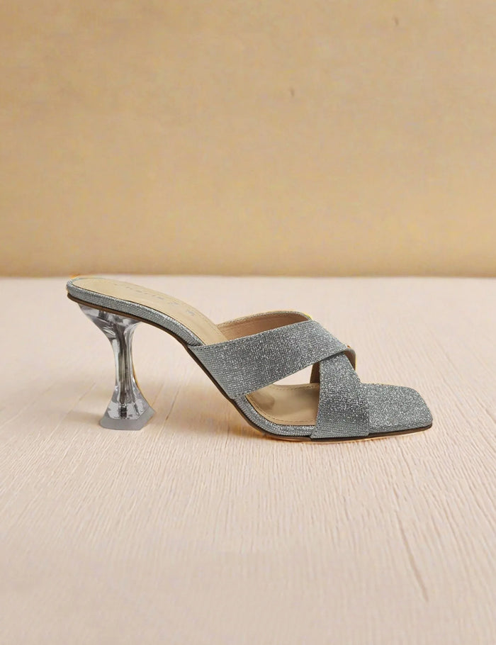 Stylish Silver Women Slippers