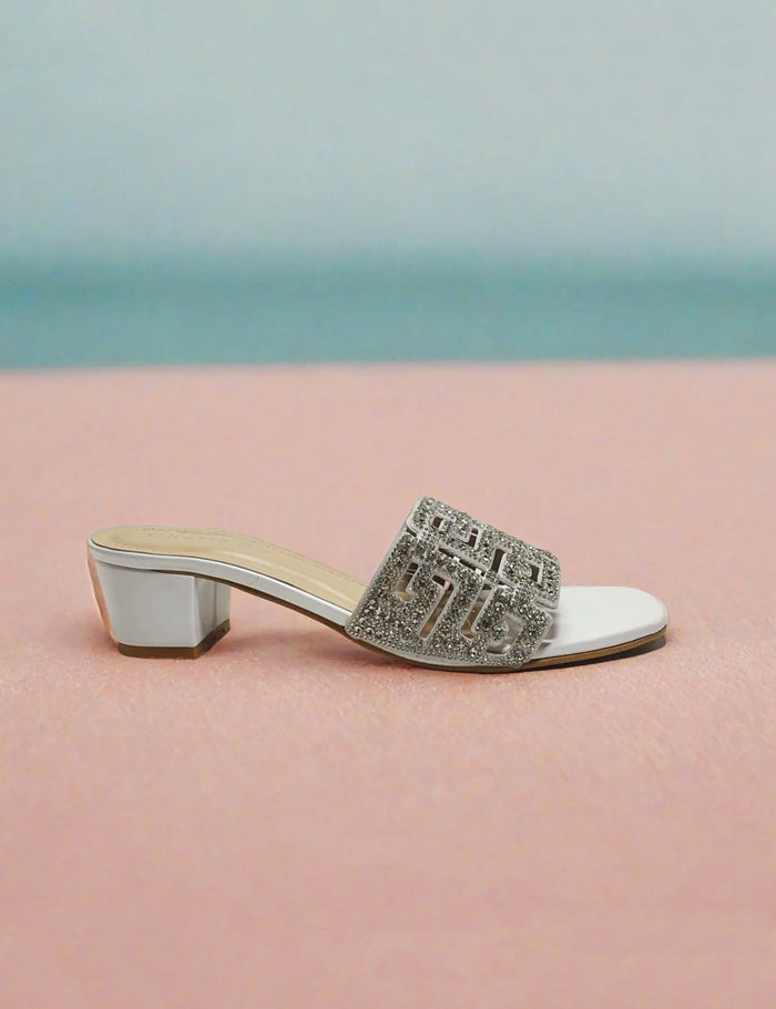 Stylish White Women Slippers
