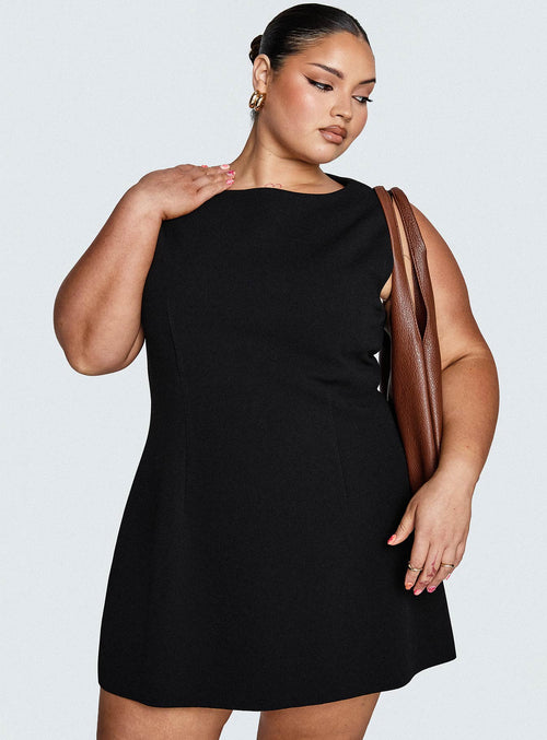 Anse Mini Dress Black Curve
