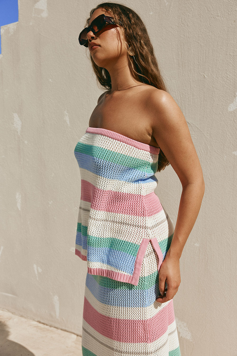 SAMPLE-Damaris Top - Pastel