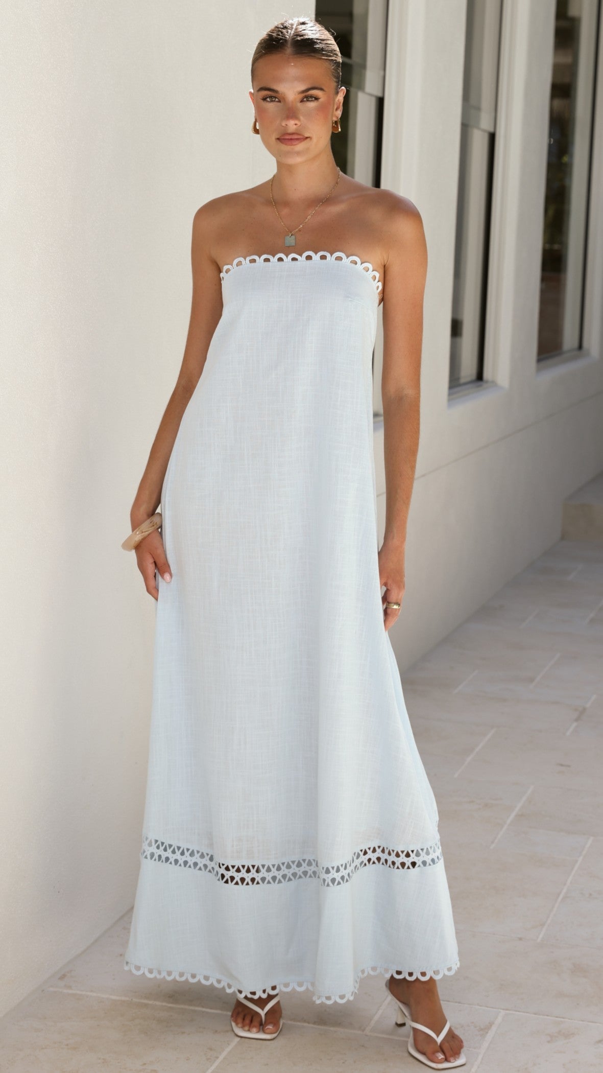 Sandra Maxi Dress - Sky Blue