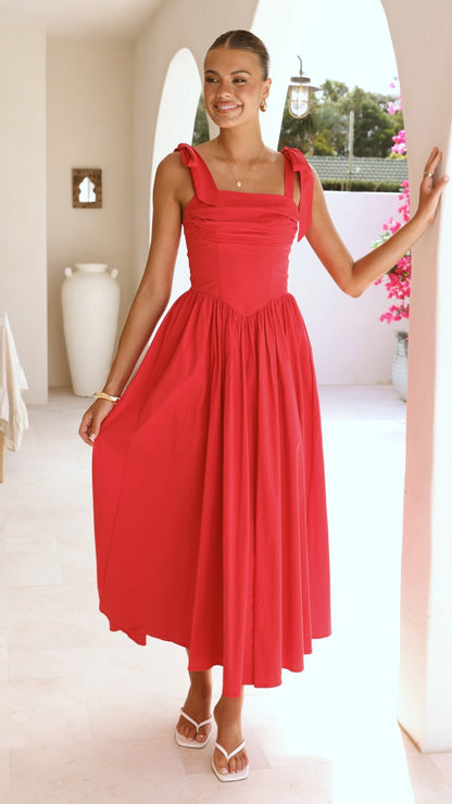 Haisley Maxi Dress - Red