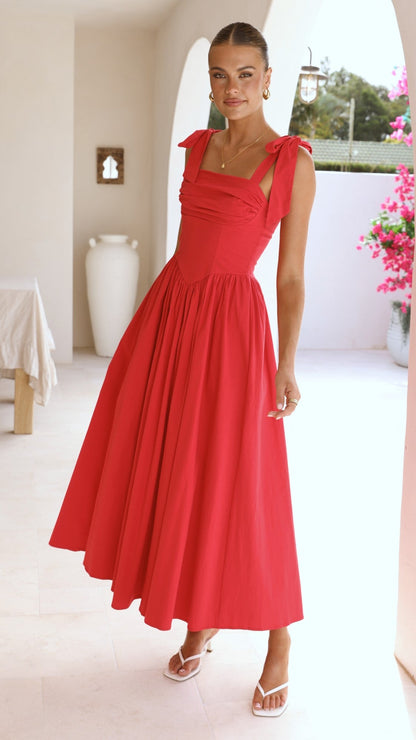 Haisley Maxi Dress - Red