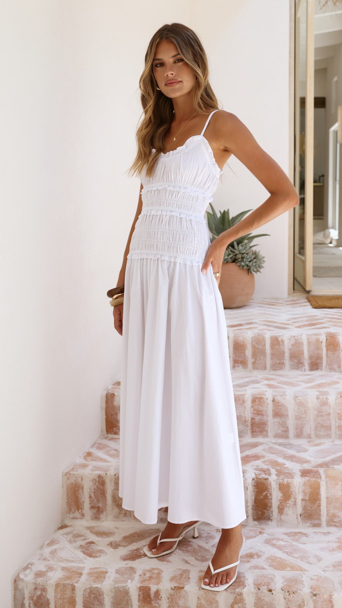 Vida Maxi Dress - White