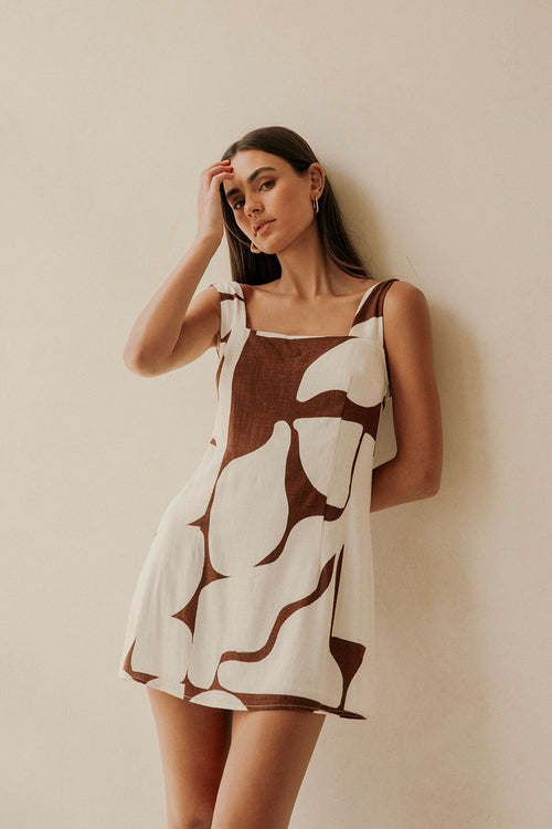 SAMPLE-Ellis Dress - Sunroom Chocolate