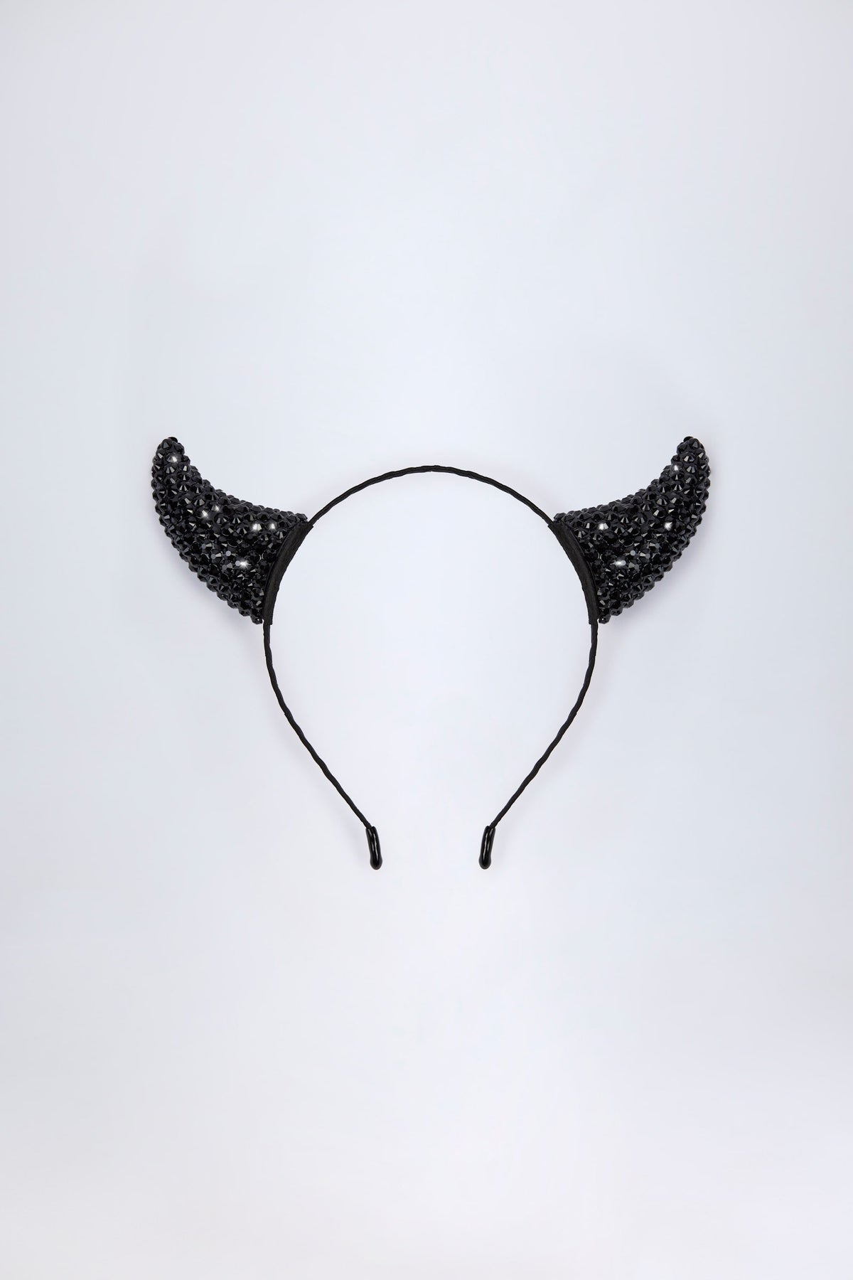 Devil Horns Headband in Black