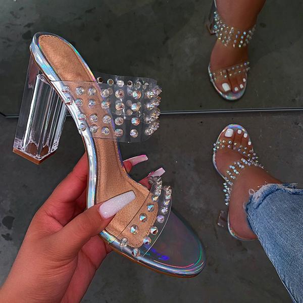 Clear High Heels Sandals