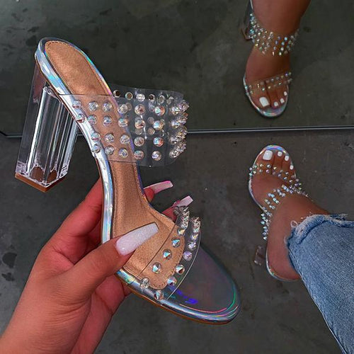 Clear High Heels Sandals
