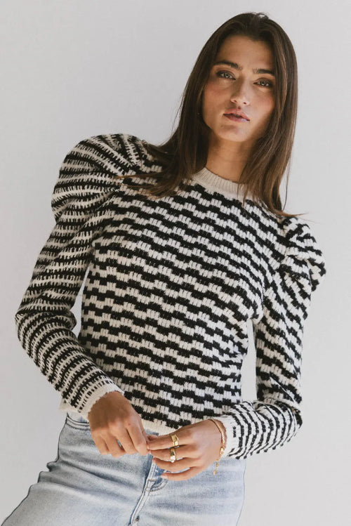 Dustin Knit Sweater in Black - FINAL SALE