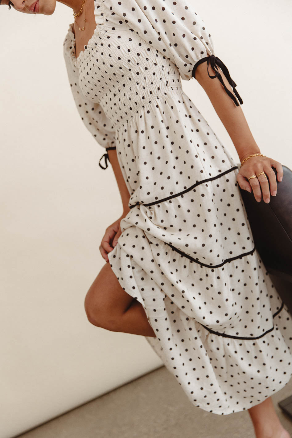 Hunter Smocked Polka Dot Dress - FINAL SALE