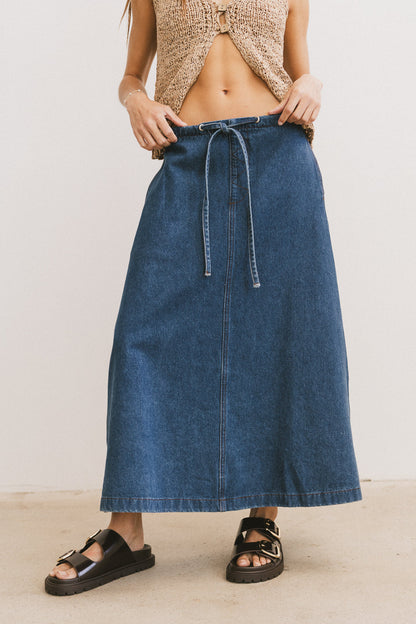 Arlo Denim Maxi Skirt - FINAL SALE