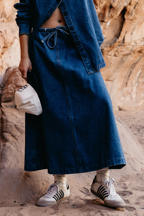 Arlo Denim Maxi Skirt - FINAL SALE