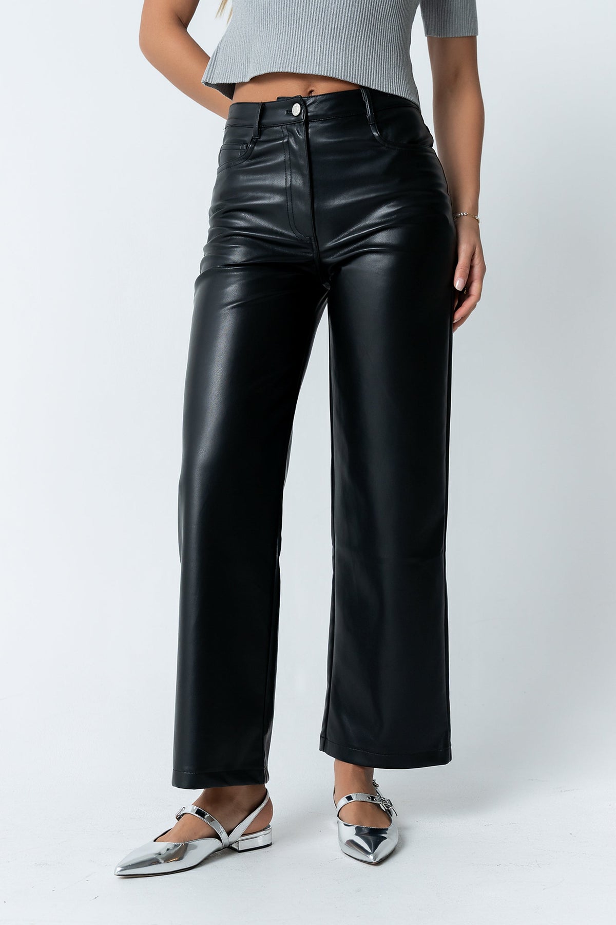 Dayna Vegan Leather Pants - FINAL SALE
