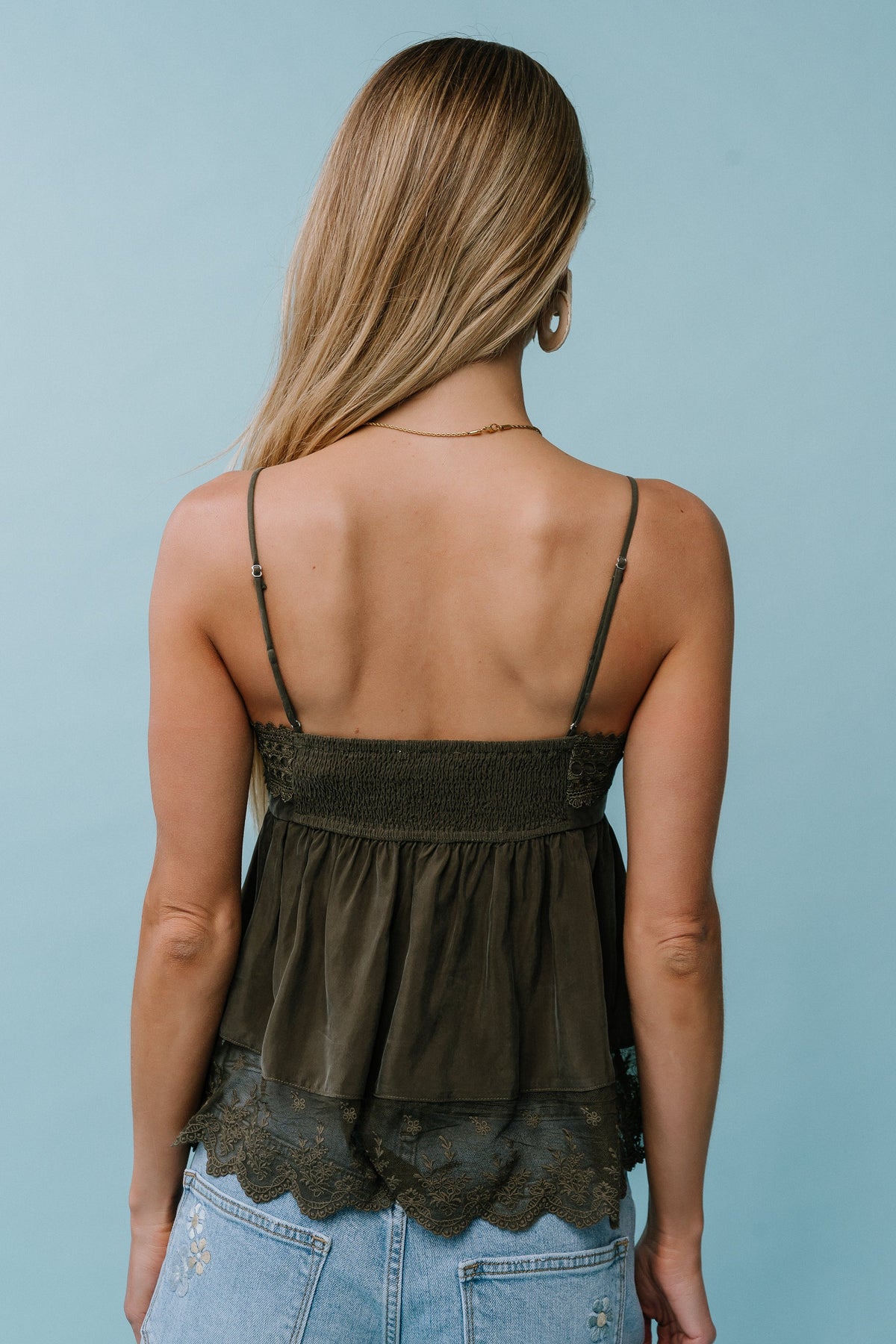 Fern Tank Top in Olive