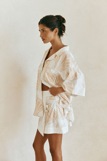 Celestia Skirt - Coastal Shell