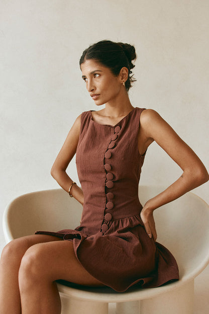 Alfresco Dress - Chocolate