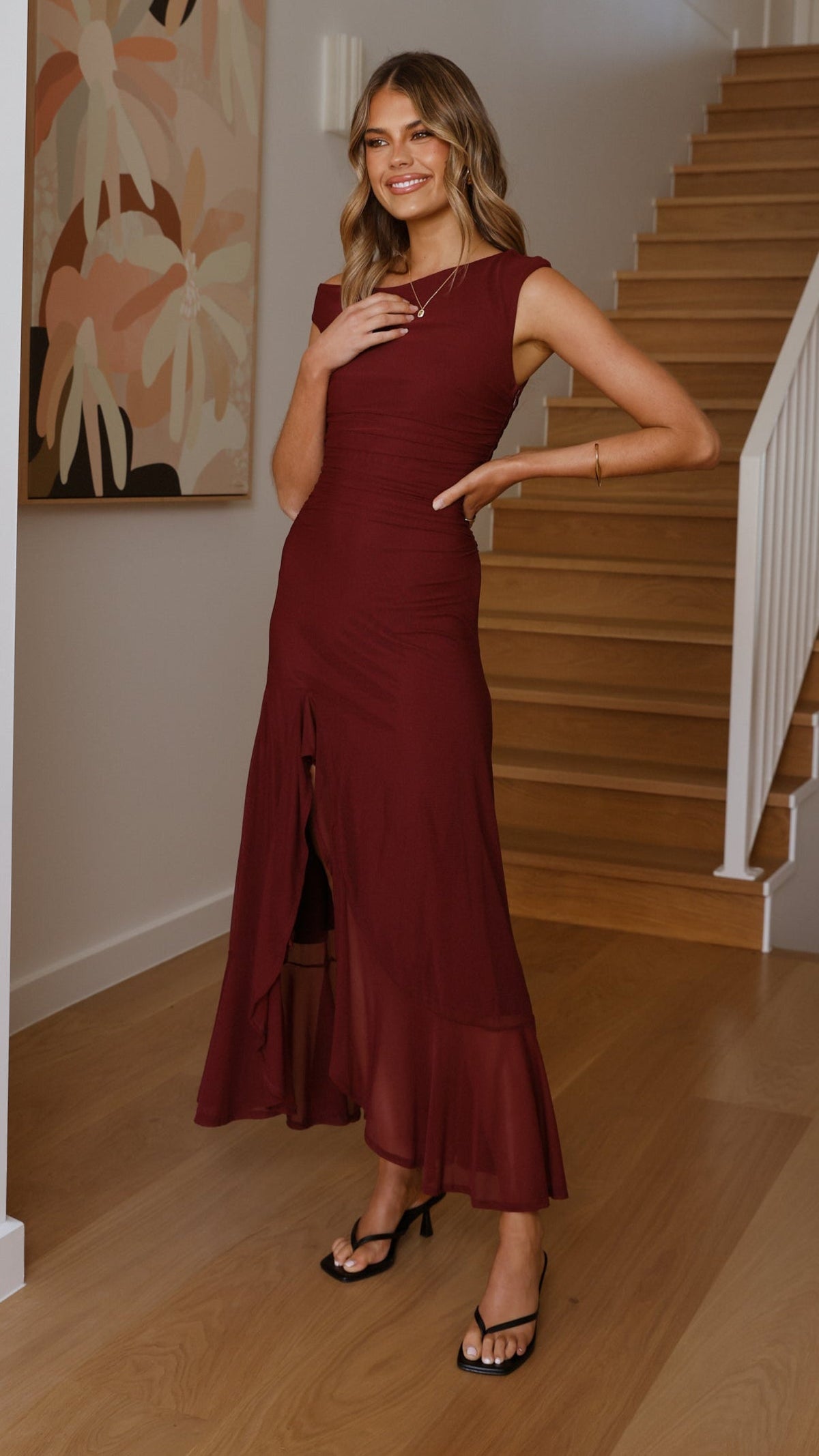 Sareiah Maxi Dress - Wine