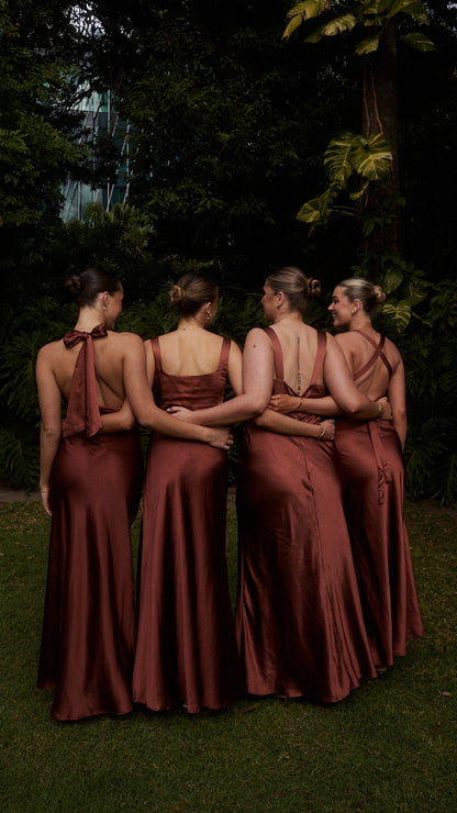Sian Maxi Dress - Rust