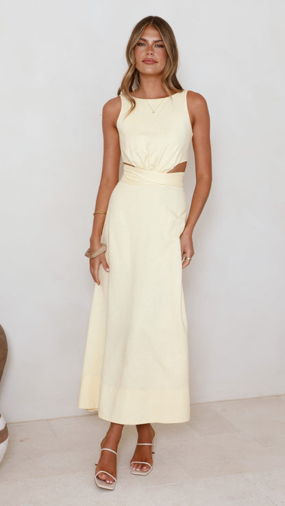 Kimberley Maxi Dress - Yellow