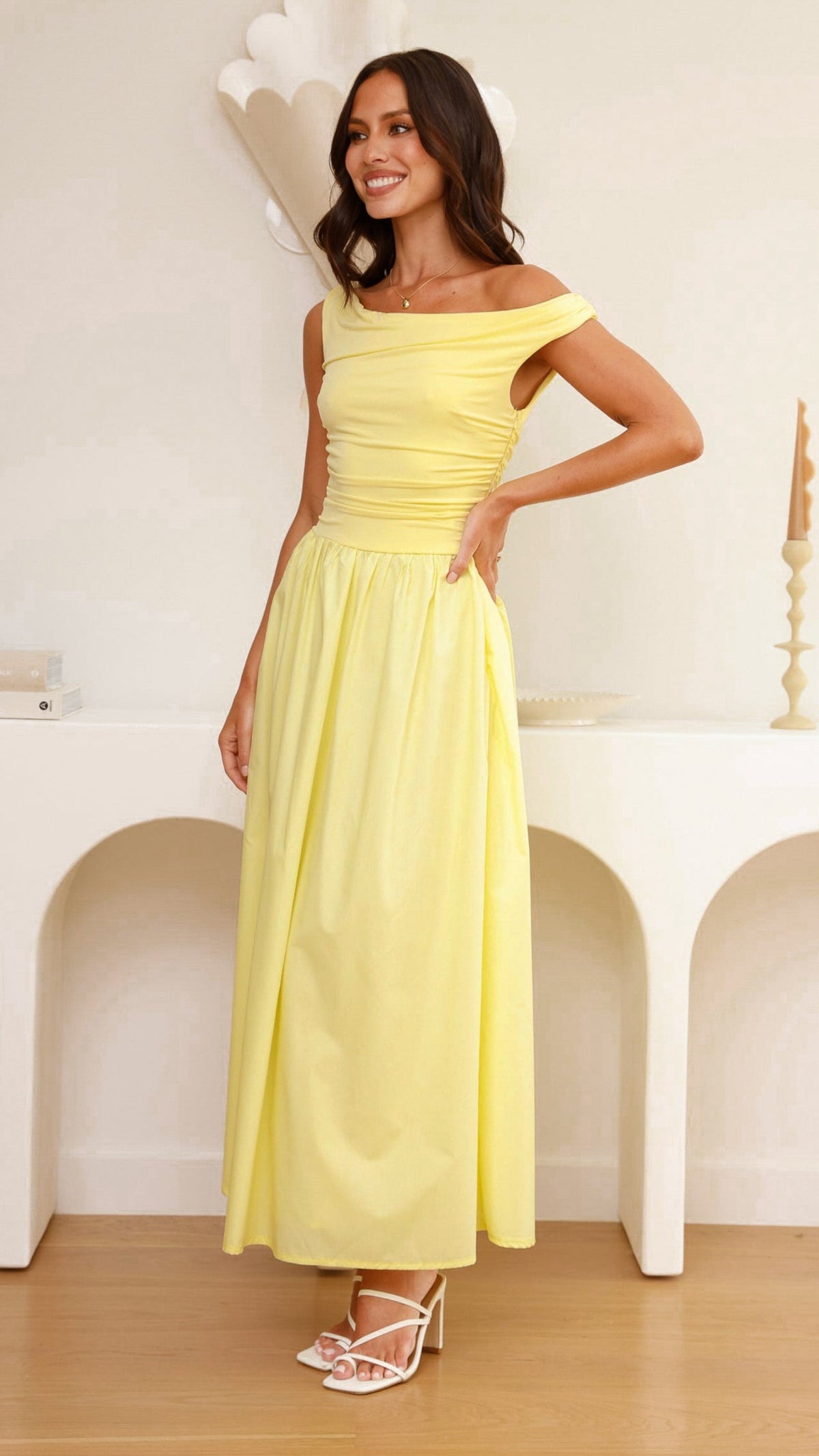 Immy Midi Dress - Yellow
