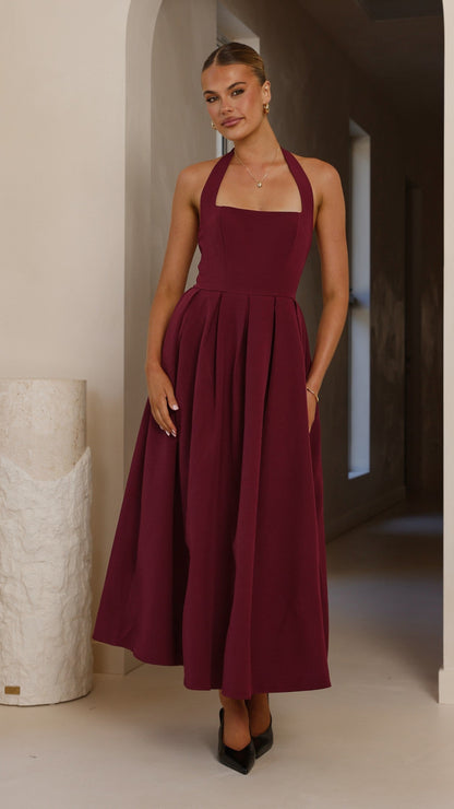 Kristen Maxi Dress - Wine