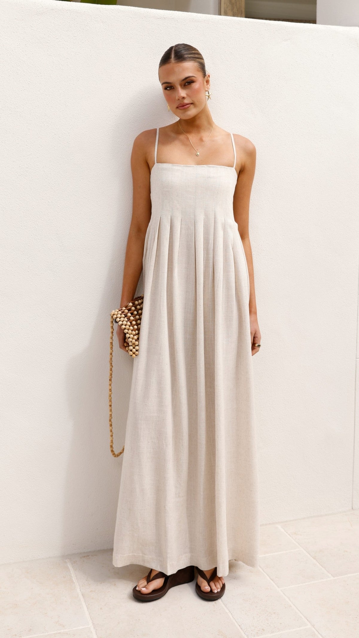 Pippy Maxi Dress - Natural