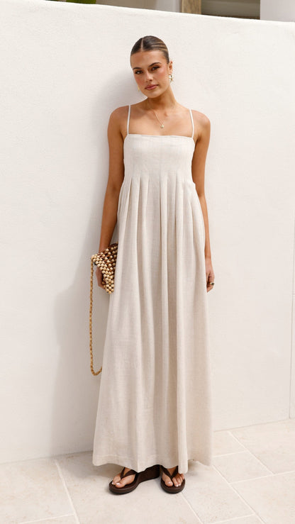 Pippy Maxi Dress - Natural