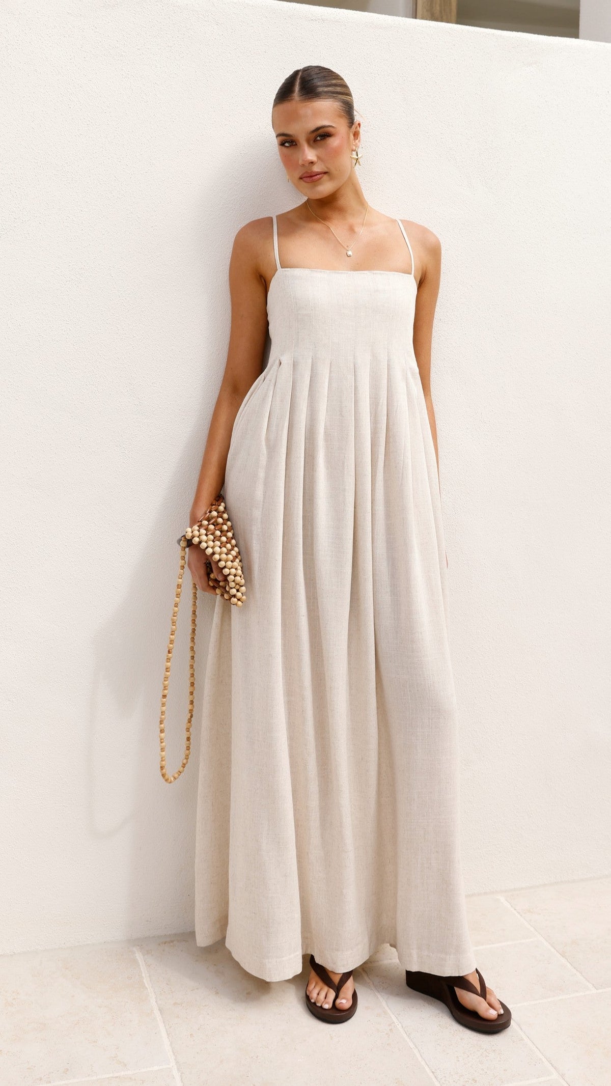 Pippy Maxi Dress - Natural