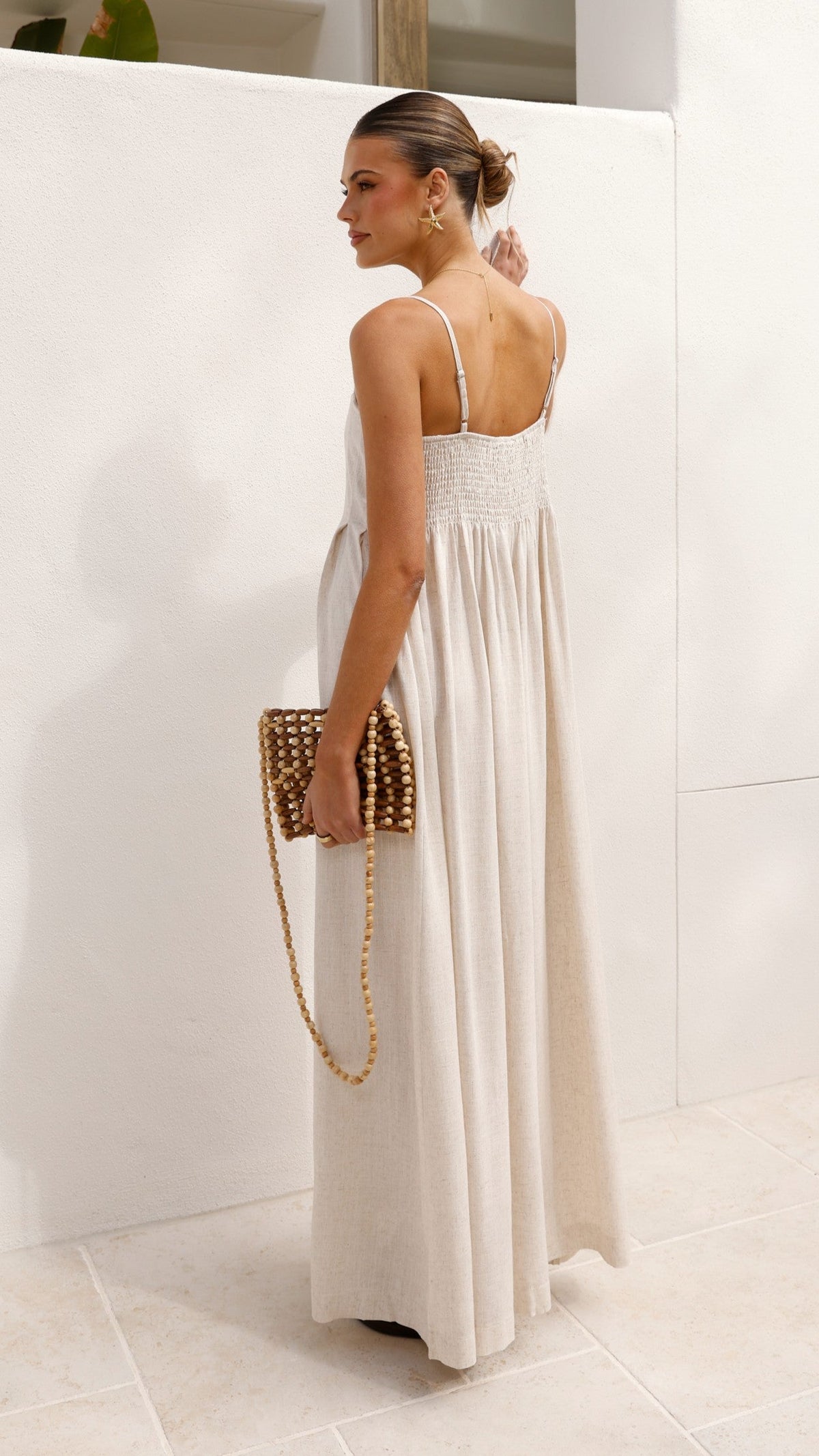 Pippy Maxi Dress - Natural