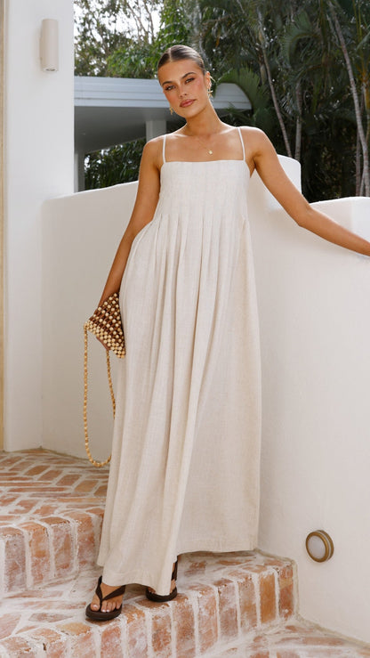 Pippy Maxi Dress - Natural