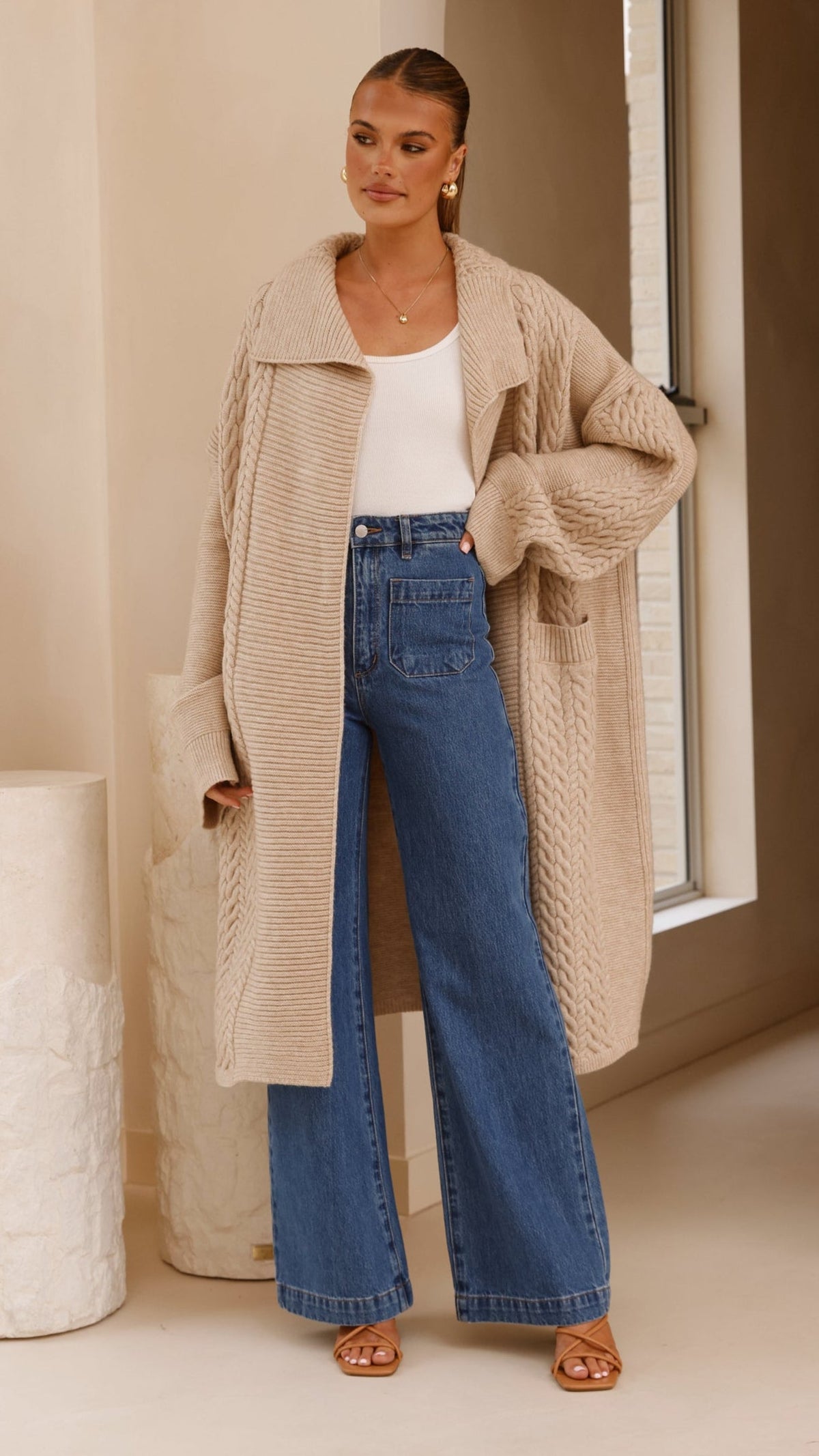 Sana Cardigan - Beige