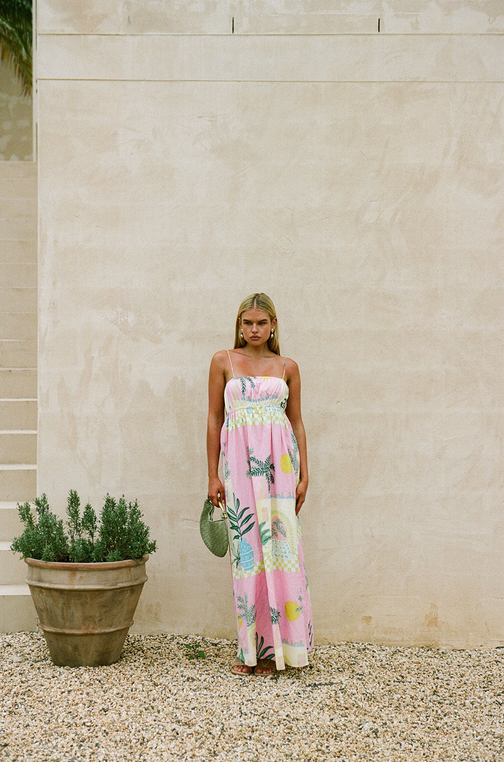 SAMPLE-Catie Dress - Vista Pink