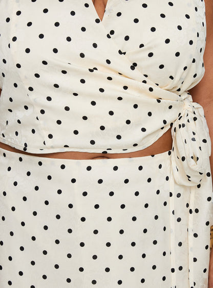 Beffanie Halter Wrap Set Polka Dot Curve