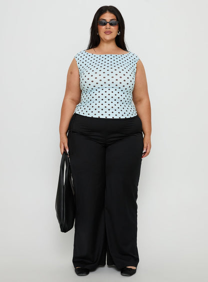 Cheirosa Off Shoulder Top Blue / Brown Curve