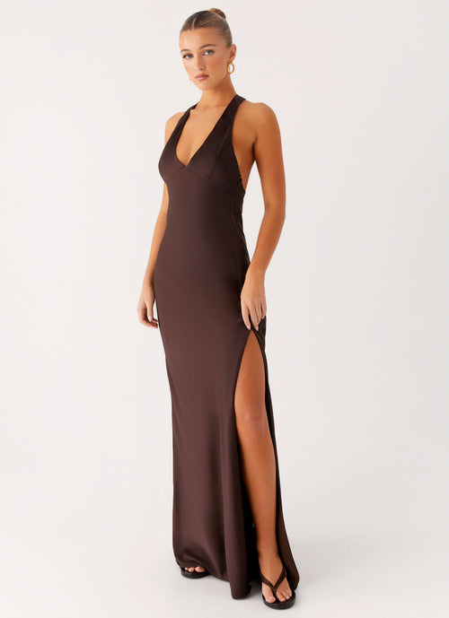 Angie Maxi Dress - Chocolate