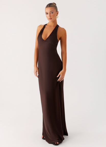 Angie Maxi Dress - Chocolate