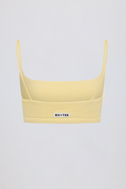Square-Neck Bralette in Lemon