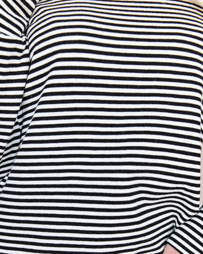 Franklin Cotton Striped Turtleneck Top
