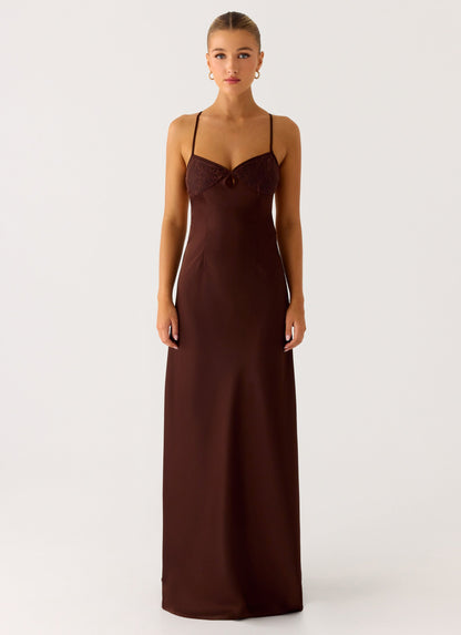 Joanie Maxi Dress - Chocolate