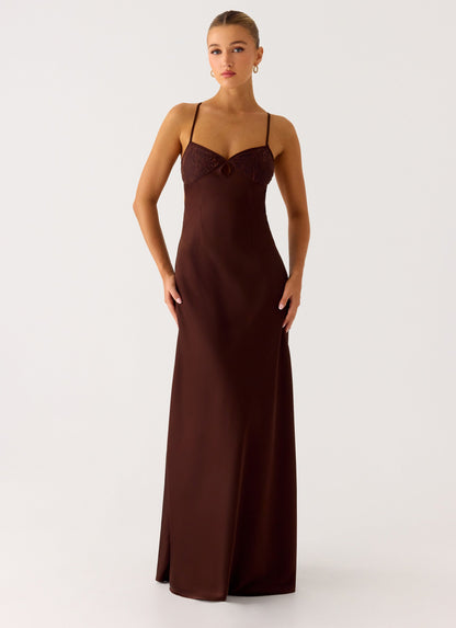 Joanie Maxi Dress - Chocolate