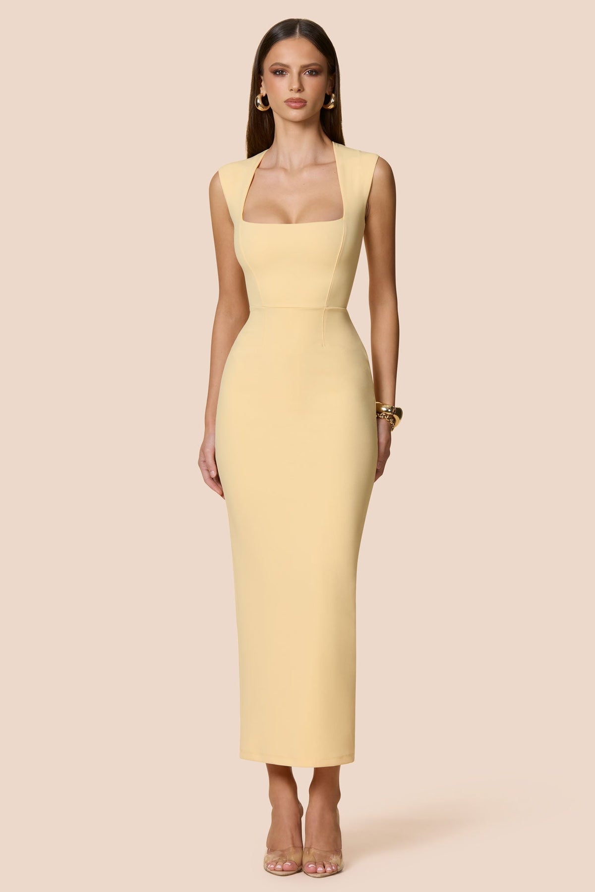 Nookie Savannah Midi Dress - Butter