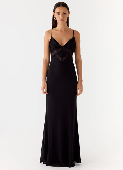 Opulent Maxi Dress - Black