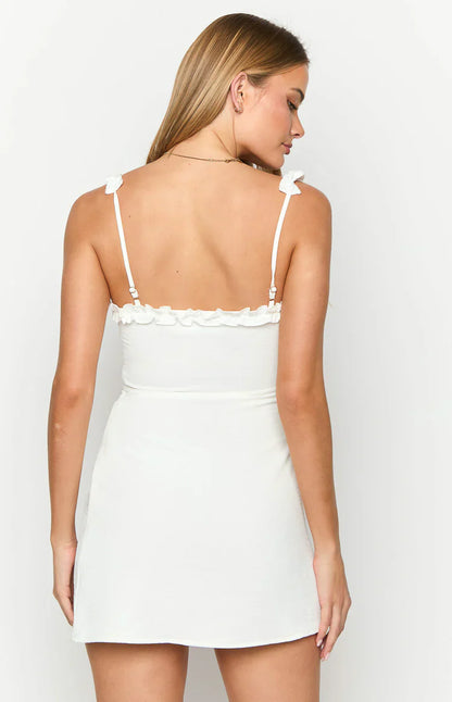 Paisley White Mini Dress